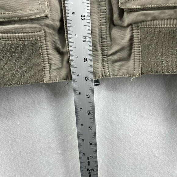 John Varvatos USA Jacket Men's Sz M Brown Gray Full Zipper 4 Pockets Ribbed Hem - Picture 4 of 12